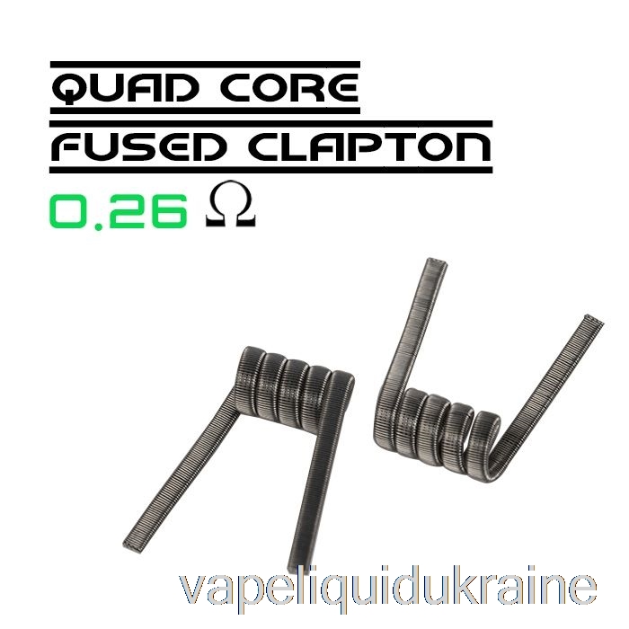 Vape Liquid Ukraine Wotofo Comp Wire - Prebuilt Coils 0.26ohm Quad Core Fused Clapton - Pack of 10